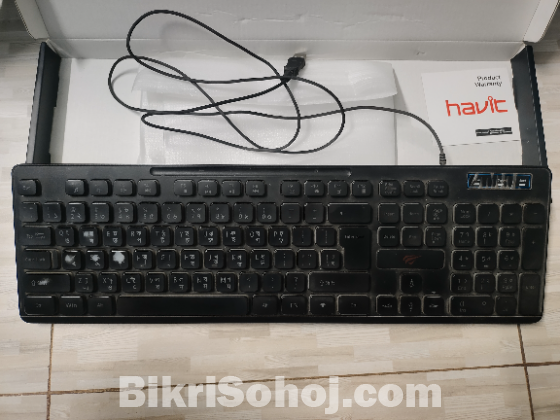 Havit gamenote rgb gaming keyboard